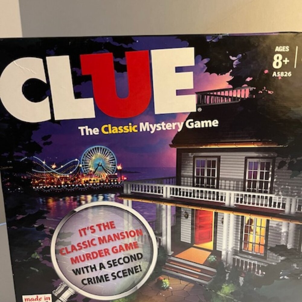 Clue: The Classic Mystery 2013 Edition Board Game Hasbro Double Sided Board